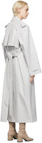 Thumbnail for your product : Arch The Grey Cotton Trench Coat