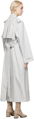 Arch The Grey Cotton Trench Coat