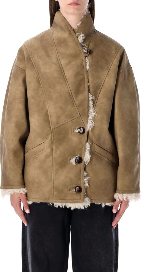 Shearling Coat Marant toile