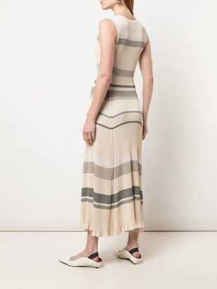 Proenza Schouler Striped Sleeveless Knitted Dress