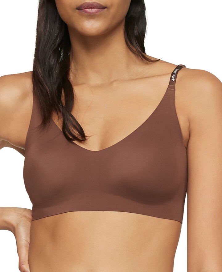 Calvin Klein Invisibles Comfort Lightly Lined Triangle Bralette QF5753 -  ShopStyle Bras