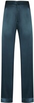 Thumbnail for your product : ASCENO Satin-Effect Pajama Trousers