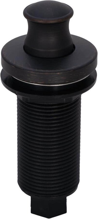 Akicon Garbage Disposal Air Switch with Air Hose - Solid Brass Button, Oil Rubbed Bronze Air Switch with Long Button - AK79002