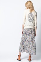 Thumbnail for your product : Zadig & Voltaire Kali Snake Strass Cashmere Cardigan