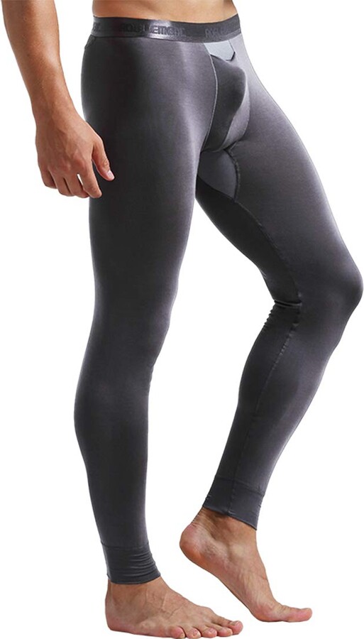 Ouruikia Men's Thermal Underwear Pants Modal Thermal Bottoms Long Johns