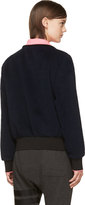 Thumbnail for your product : Alexander Wang T by Midnight Alpaca Mohair Wool Felt Track Jacket