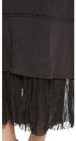 Thumbnail for your product : Donna Karan Maxi Skirt with Georgette Hem