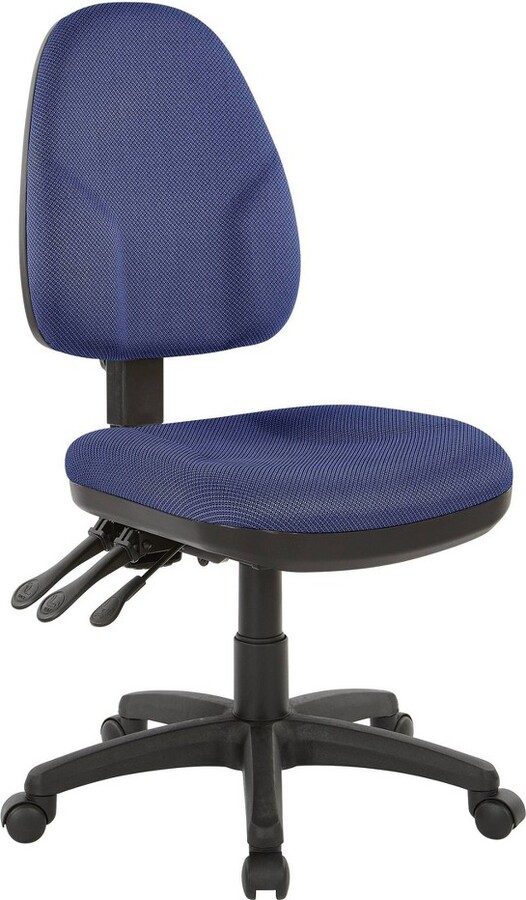 Dual Function Ergonomic Chair with Adjustable Back Height Galaxy Blue