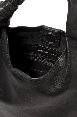 Loeffler Randall Knot Mini Leather Tote - Black