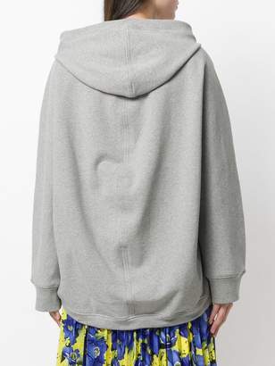 Balenciaga logo printed cocoon hoodie