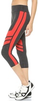 Thumbnail for your product : So Low SOLOW Crop Leggings with Contrast Panels