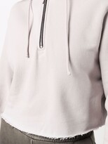 Thumbnail for your product : Cotton Citizen Front-Zip Cropped Hoodie