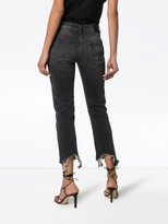 Thumbnail for your product : R 13 cropped frayed Boy jeans
