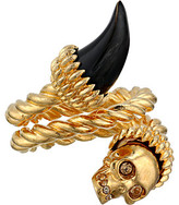Thumbnail for your product : Alexander McQueen Horn Skull Contrarie Ring
