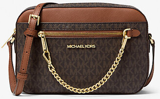 MICHAEL Michael Kors, Bags, Michael Kors Jet Set Large Logo Crossbody Bag