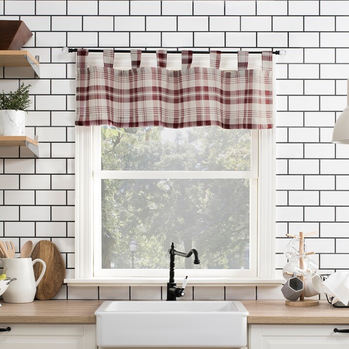 Kitchen Curtains And Valances, Red And White Kitchen Curtains