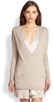 Thumbnail for your product : Halston Deep V -Neck Sweater