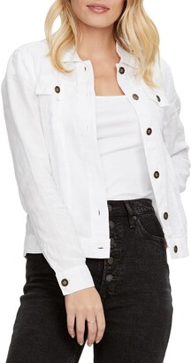 black linen jean jacket