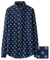 Thumbnail for your product : Uniqlo WOMEN Extra Fine Cotton Lawn Print Long Sleeve Shirt