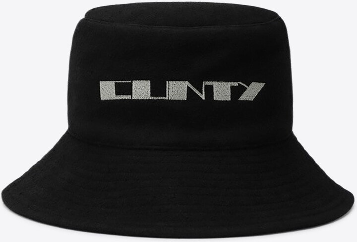 Rick Owens Logo Bucket Hat