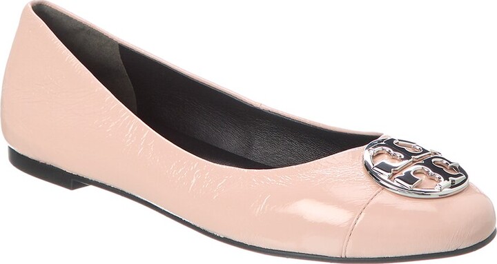 Tory Burch Chelsea Cap-Toe Leather Ballet Flat