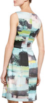 Thumbnail for your product : Lela Rose Bateau Tucked-Waist Dress