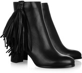 Thumbnail for your product : Christian Louboutin Jimmynetta 70 fringed leather ankle boots