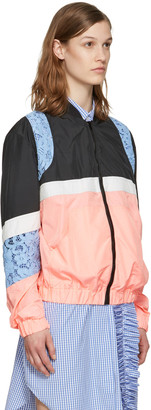 MSGM Pink Nylon Bomber Jacket