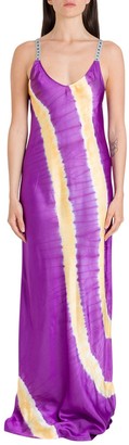 Palm Angels Tie-Dye Slip Maxi Dress