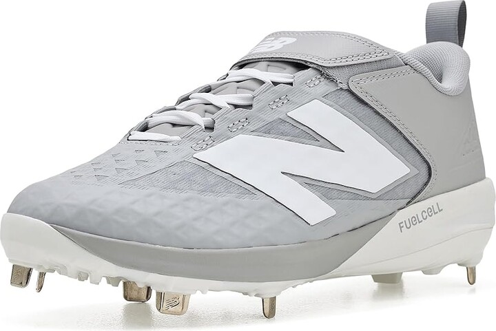 New Balance Fuelcell 4040 V8 Baseball Cleats Men's Cleated Shoes Raincloud/NB White : 7.5 D - Medium Textile