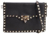 Thumbnail for your product : Valentino black leather 'Rockstud' flat clutch