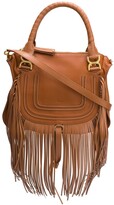Thumbnail for your product : Chloé Marcie fringe-trimmed handbag