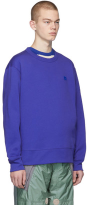 Acne Studios Blue Fairview Patch Sweatshirt