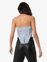 Thumbnail for your product : Natasha Zinko Zipped denim corset