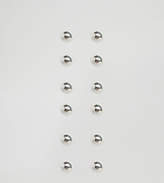 Thumbnail for your product : ASOS Design Pack Of 6 Tiny Stud Multipack Earrings