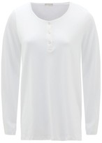 Thumbnail for your product : Hanro Buttoned Cotton And Modal-blend Jersey Pyjama Top - White