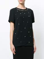 Thumbnail for your product : MICHAEL Michael Kors embellished cutout blouse