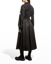 Thumbnail for your product : Moncler Belted Zip-Up Midi Dress