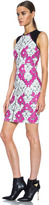 Thumbnail for your product : Yigal Azrouel Baroque Scuba Dress in White, Grey & Deep Pink