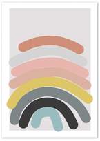 Thumbnail for your product : Print is the New Black Abstract Blue Rainbow Art Print