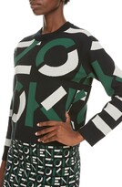 Thumbnail for your product : Kenzo Sport Logo Jacquard Cotton Blend Sweater