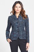 Thumbnail for your product : Santorelli Women's Convertible Collar Tweed Jacket