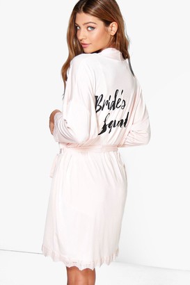 Boohoo Bridesmaid Dressing Gown 2025
