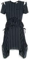 Thumbnail for your product : Self-Portrait striped lace detail dress