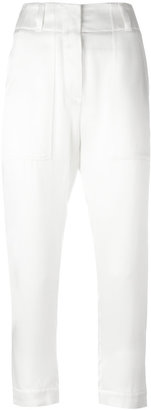 Brunello Cucinelli high-waist cropped trousers