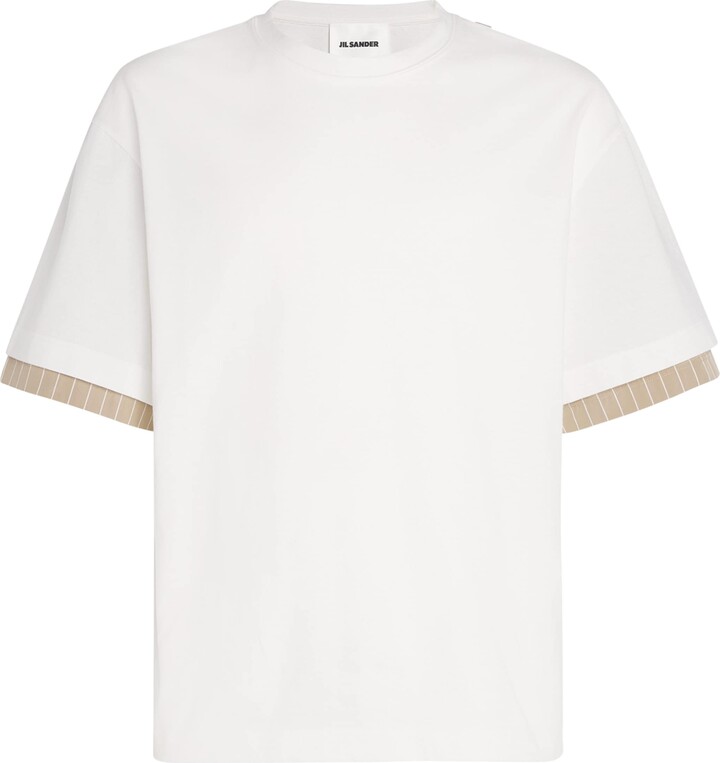 Jil Sander Cotton Double-Sleeve T-Shirt