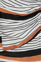 Thumbnail for your product : Vix Paula Hermanny Ava Cami Ruched Striped Voile Maxi Dress