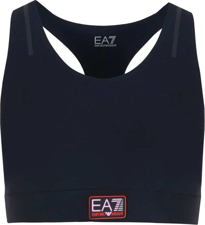 EA7 Emporio Armani Logo-Appliqué Sports Bra
