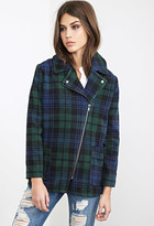 Thumbnail for your product : Forever 21 Plaid Flannel Overcoat