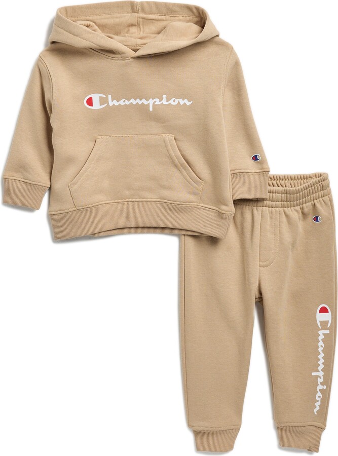 Logo Print Hoodie & Joggers Set